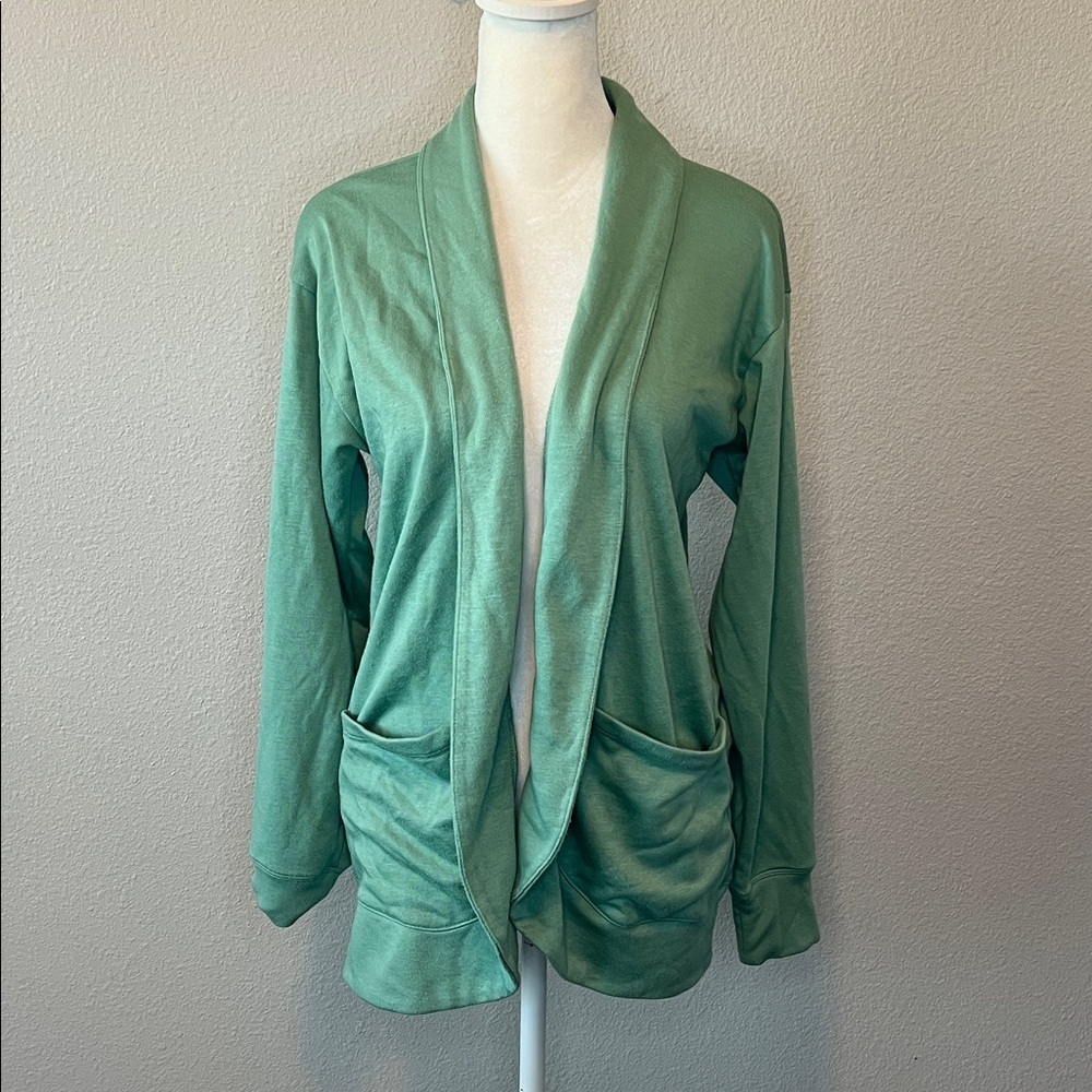 JCrew Factory Open Knit Cardigan Green Size Small
